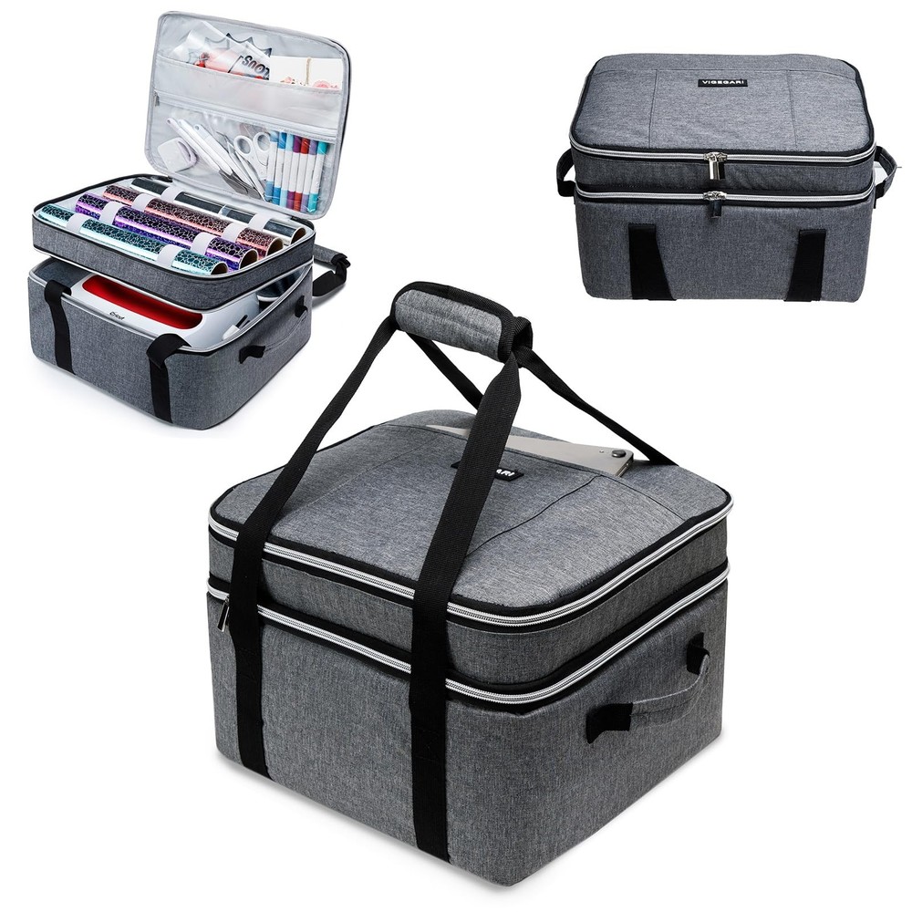Double-Layer Carrying Case Compatible with Crict EasyPress 2 12"x10" and 9"x9...