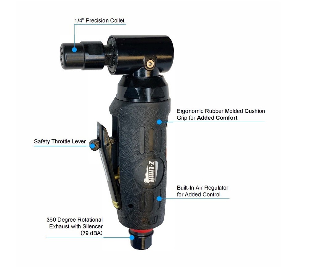 Z-LIMIT 1/4" AIR ANGLE DIE GRINDER (7609-0904)