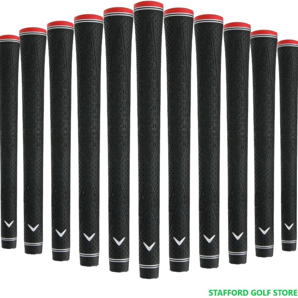 Callaway Diamond Universal Red Cap Golf Grips Bundle Set .580 Standard Round