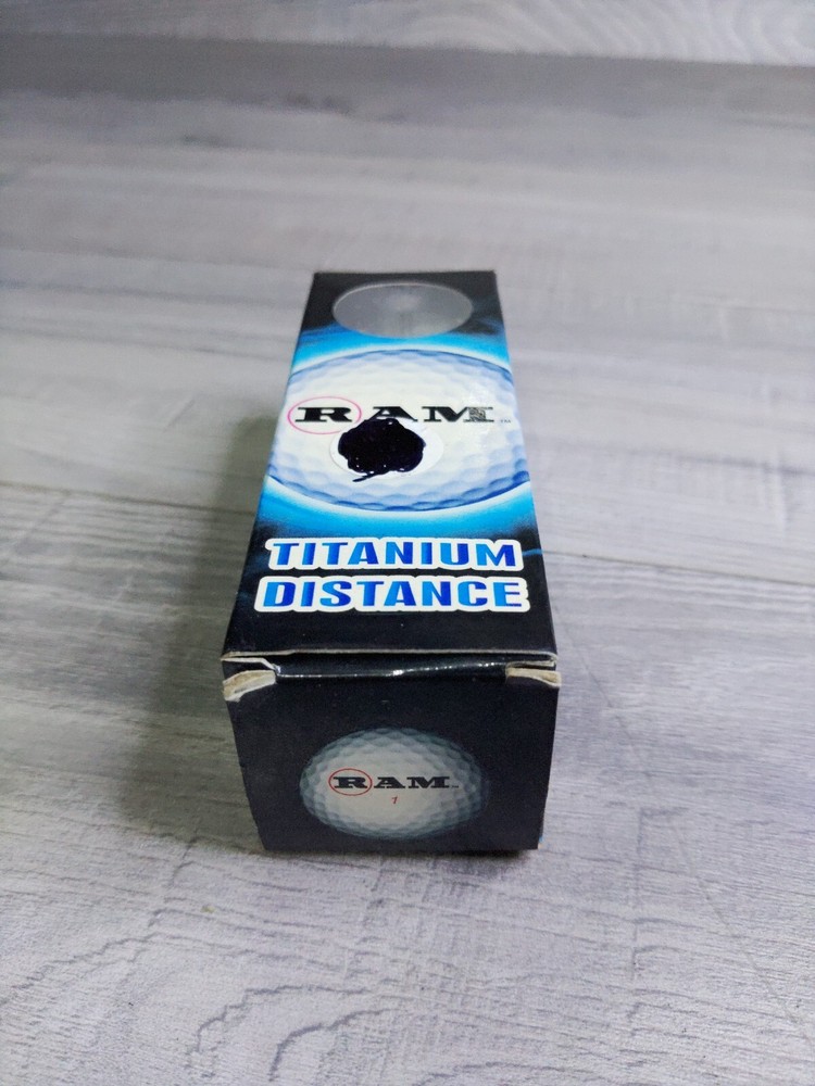 New, sealed, 3 pack Ram Golf Balls Titanium Explosive Distance