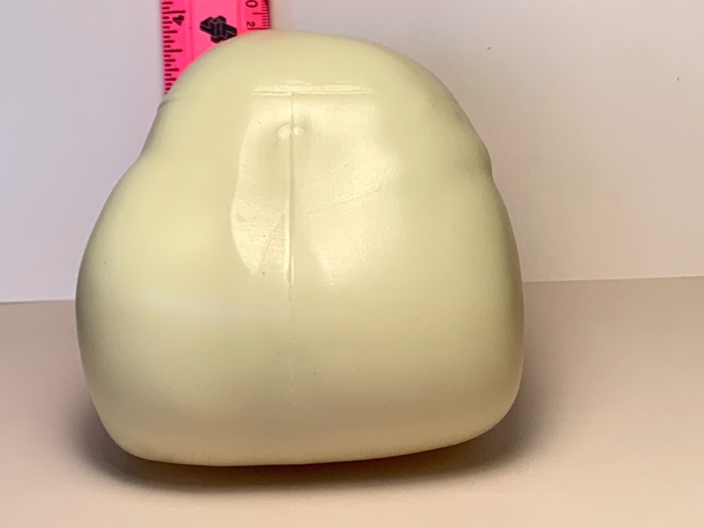 Plastic Blow Mold Human Skull Halloween Decor Unmarked