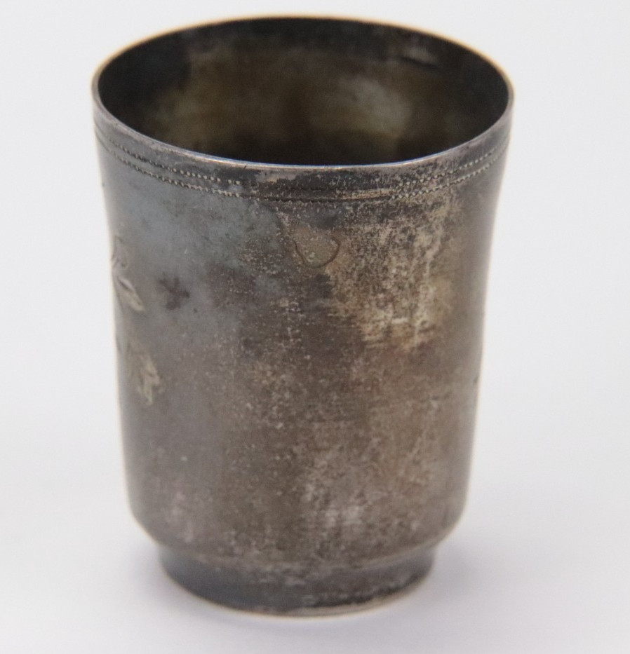 Vintage Russian 84 Sterling Silver Kiddush Cup