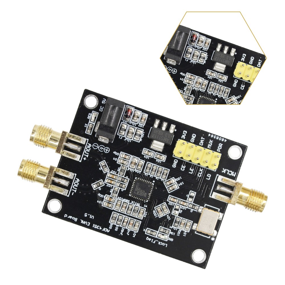 Development Board 35M-4400M RF Signal Source Phase Locked Loop Generation Module