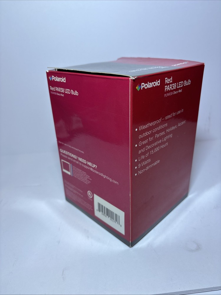 Polaroid Par38 LED Bulb Deco Red
