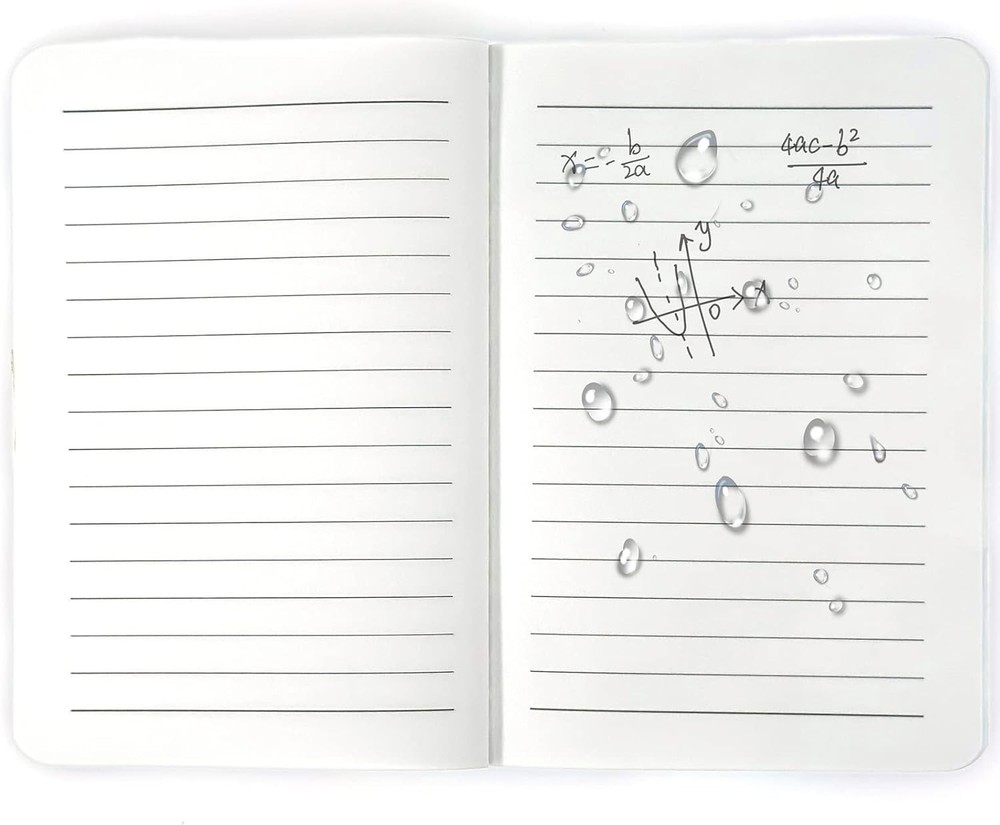 4 Pack All-Weather Memo Pocket Notebook Waterproof Notepad