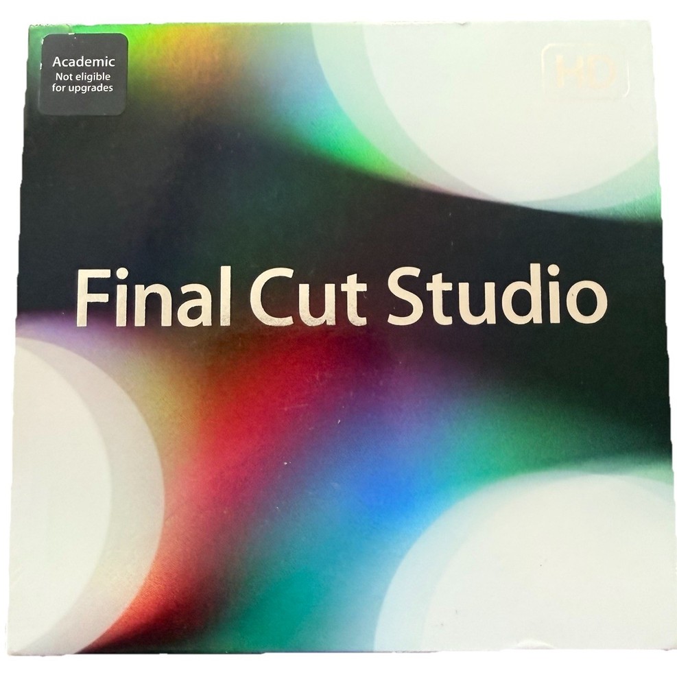 Final Cut Studio Academic Version Complete Box Set Mac Vintage Apple Collector