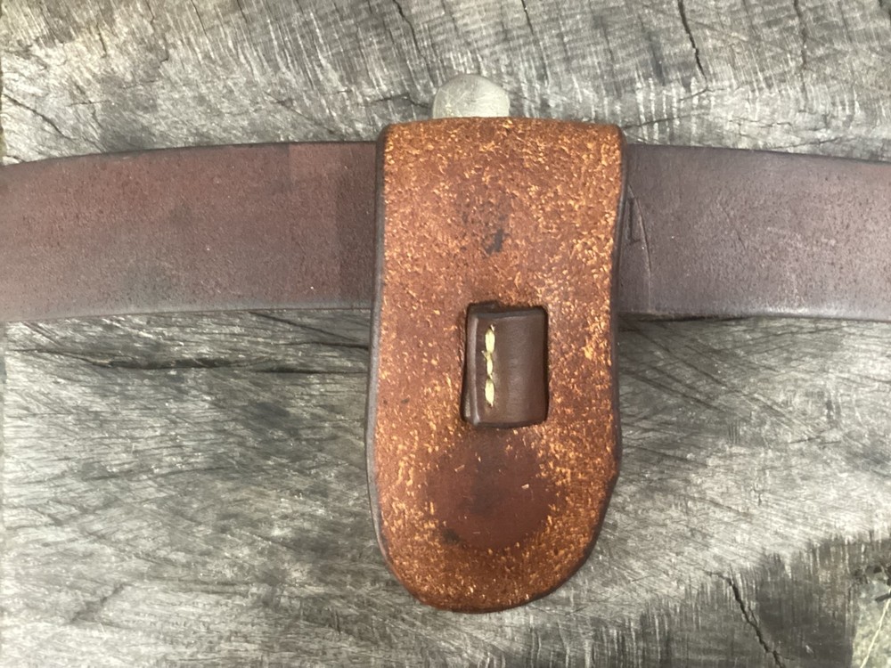 Leather Folding Knife Belt Loop Sheath Trapper Size (Sheath Only)