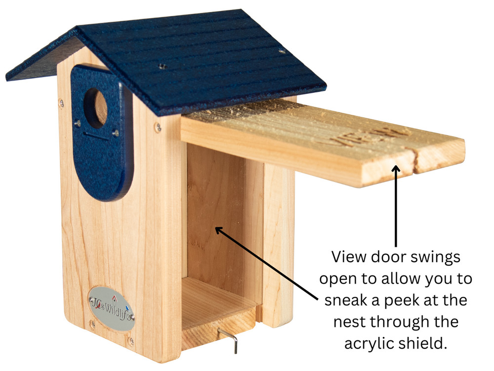 Cedar Ultimate Bluebird House (Blue)