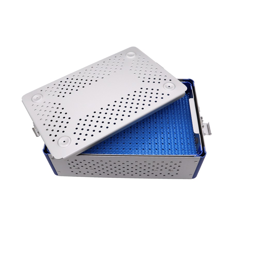 1pc Aluminum Sterilization Tray Case for General Purpose Surgical Instruments-US