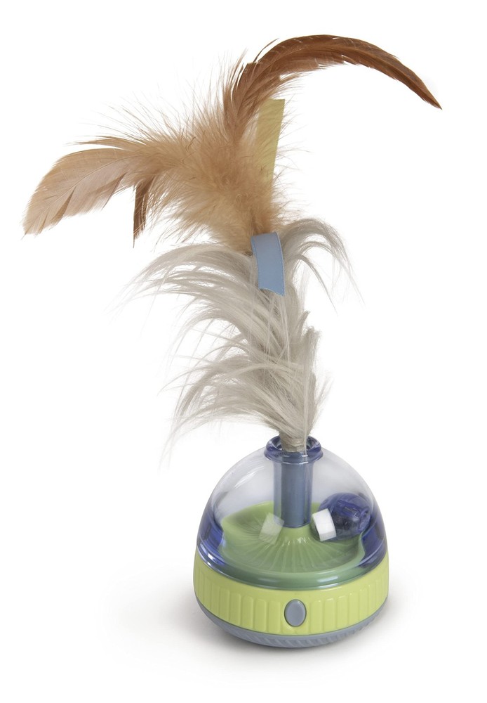 SmartyKat Silly Spinner Electronic Motion & Light Up Cat Toy, Battery Powered