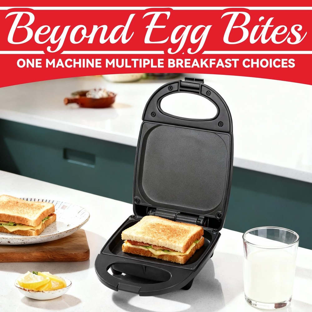 Egg Bite Maker with 2 Silicone Egg Molds for Breakfast Sandwiches, Breakfast ...