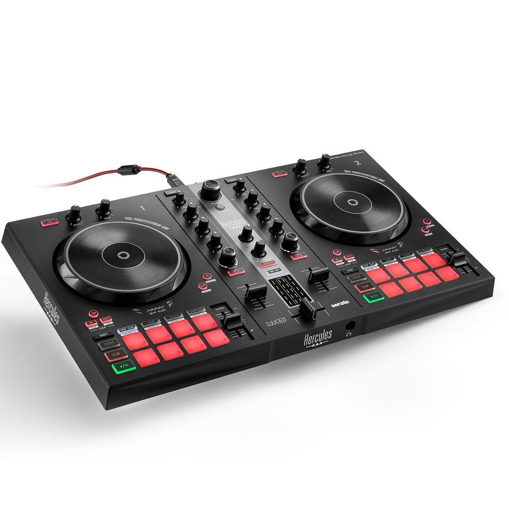 Hercules DJ 2-Deck USB DJ Controller for Serato DJ Lite and DJUCED