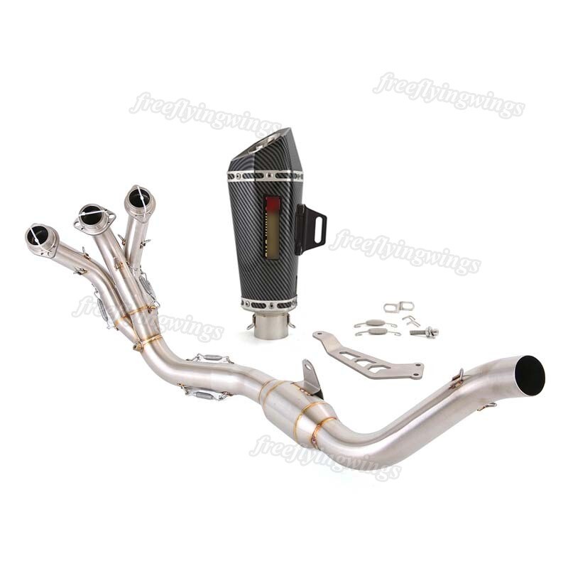 For Yamaha MT-09 2020-2023 Header Link Pipe Muffler Tips Exhaust Complete System