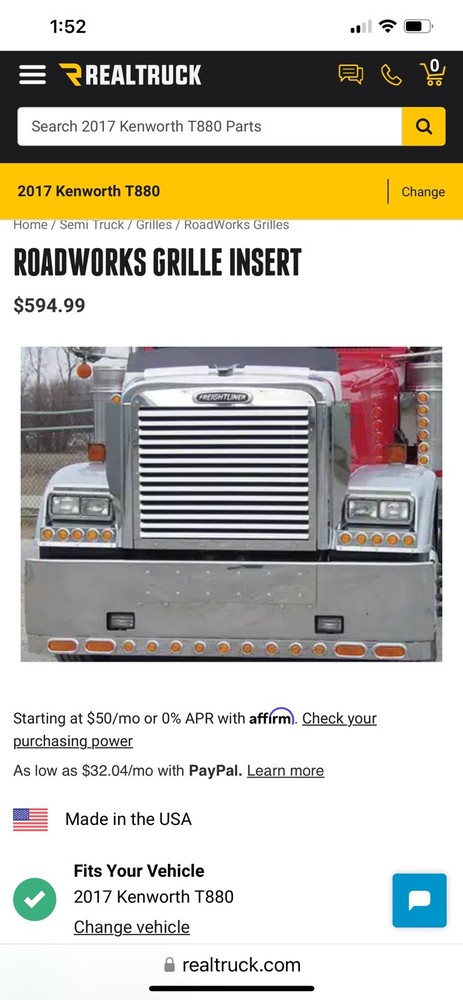 RoadWorks Peterbilt Grille Inserts 25902