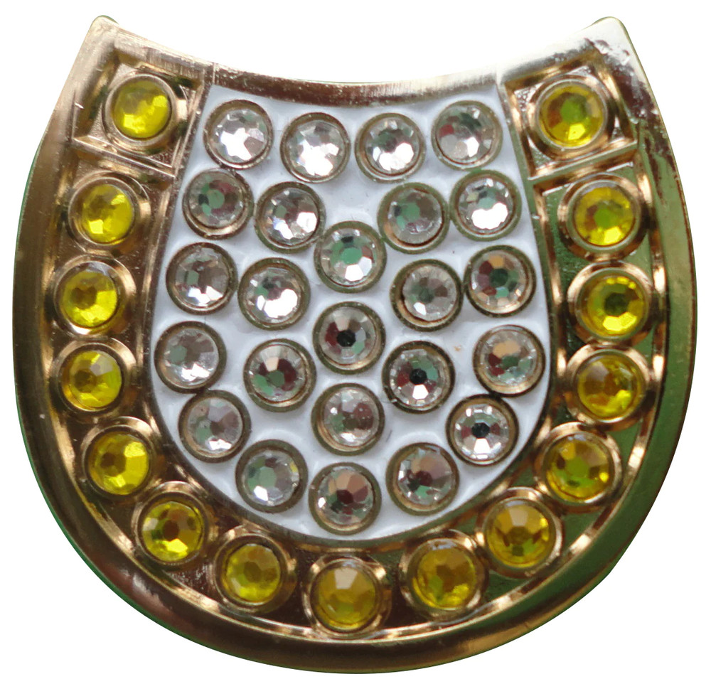 Horseshoe with Crystals Ball Marker