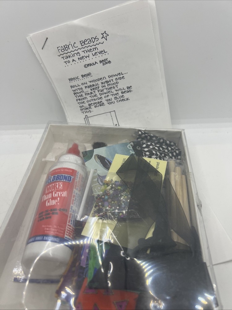 Fabric Bead Kit Make Your Own With Instructions