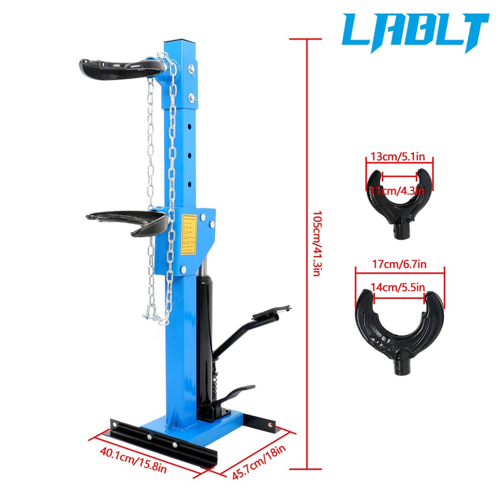Coil Spring Compressor 4.5T Auto Strut Hydraulic Compressor Removing Tool Blue