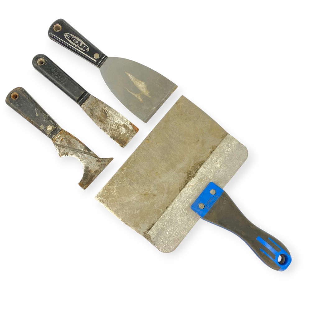 Hyde and Unbranded Wide, Mixed Putty Knife Set, 4 Pcs