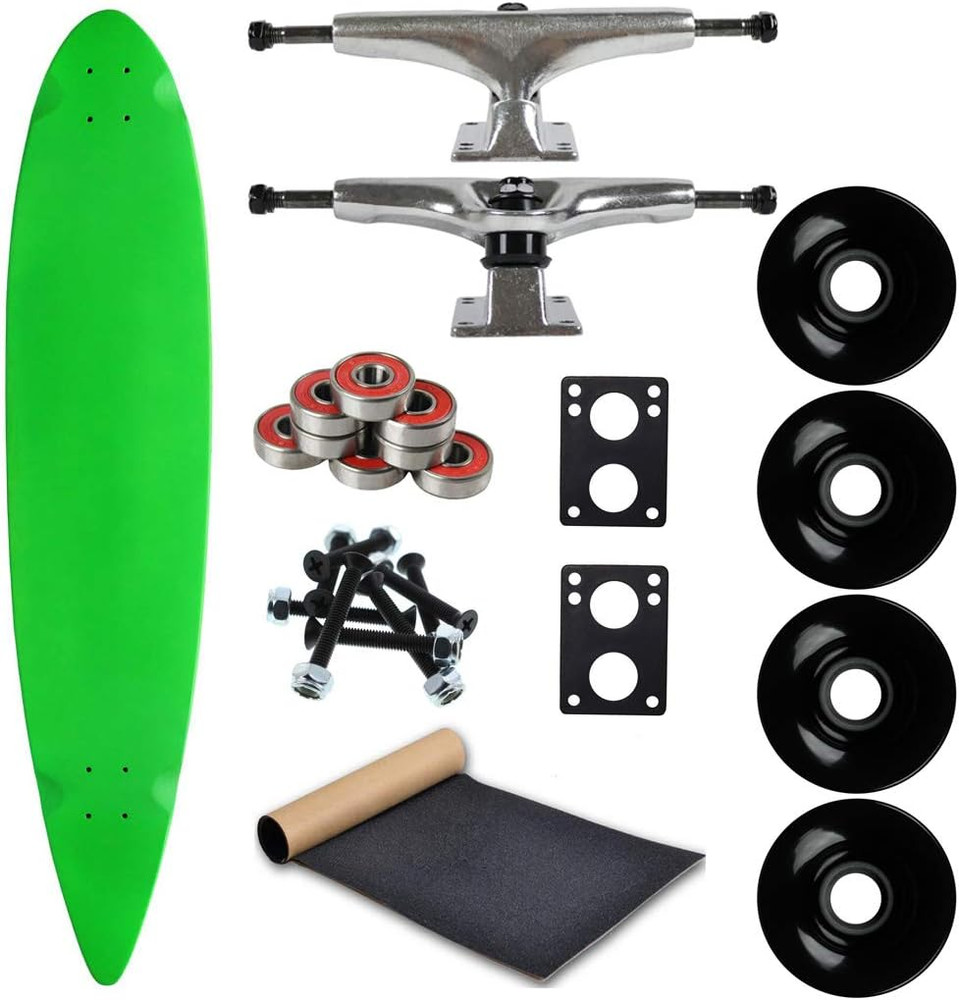 Longboard Complete 9" X 43" Pintail (Green)