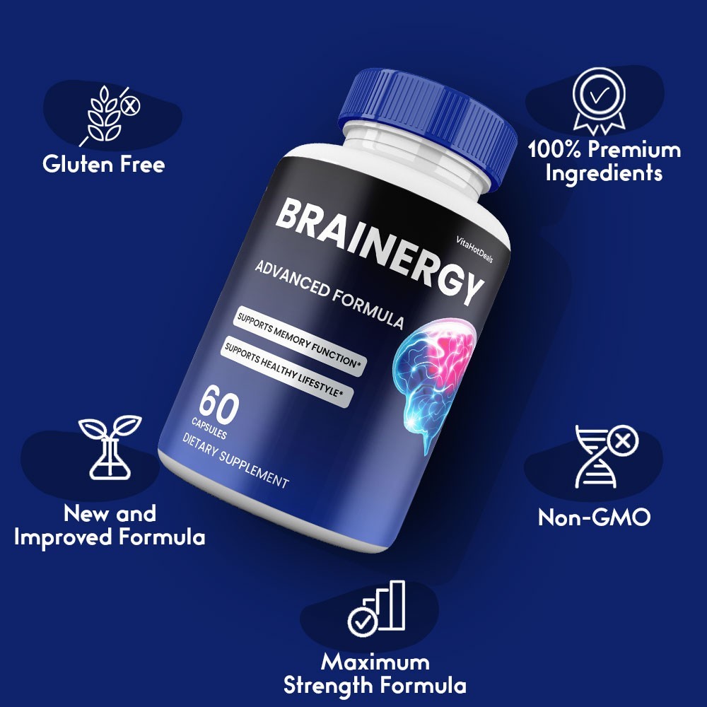 Brainergy Capsules, Max Strength, Brain ergy Cognitive Supplement (2 Pack)