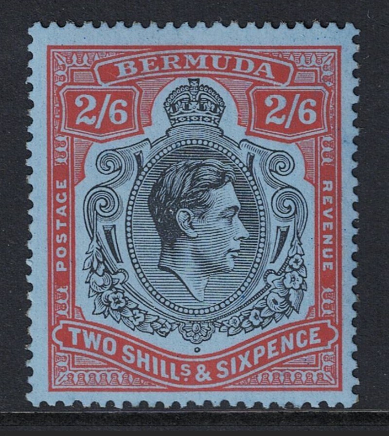 Bermuda SG# 117 Mint Never Hinged Perf 14 Grey Blue - S25995