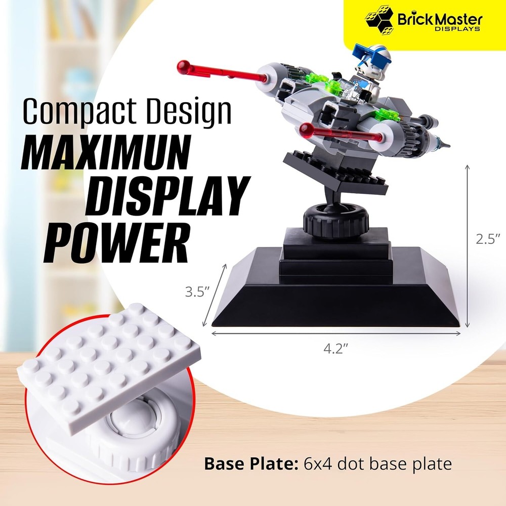 Infinity Angle Display Building Block Display Stand Compatible with Lego 2-PACK