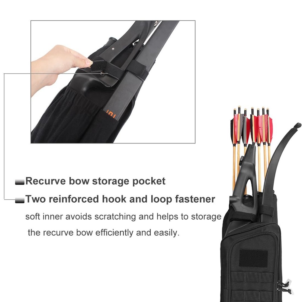 Krayney Multi-function 4-Tubes Back Arrow Quiver Shoulder Hanged Target Shoot...