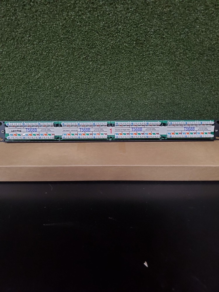 Leviton Cat6 Patch Panel T568B