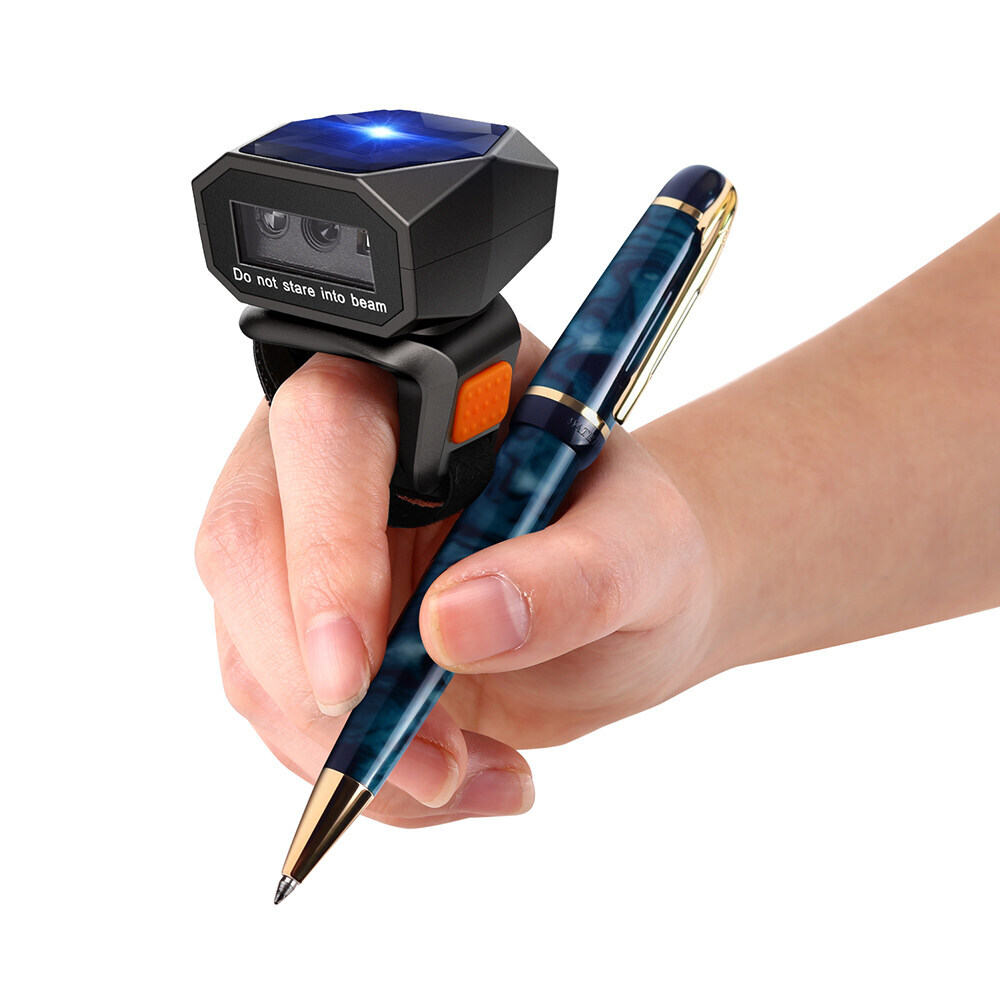 Eyoyo Mini 2D Barcode Scanner Wearable Ring Bluetooth Fnger Reader For iPhone PC