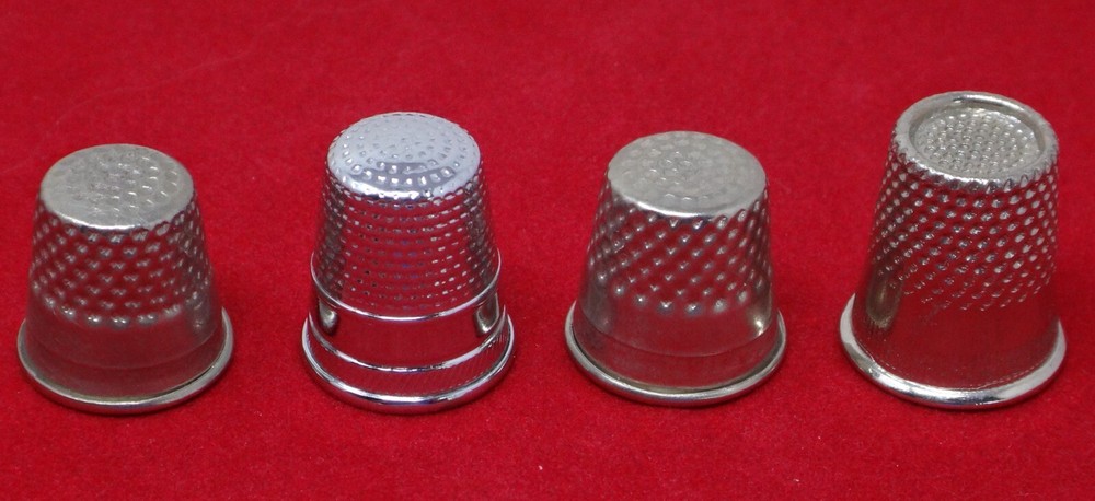 Vintage Silver Thimble Set of Four (4)