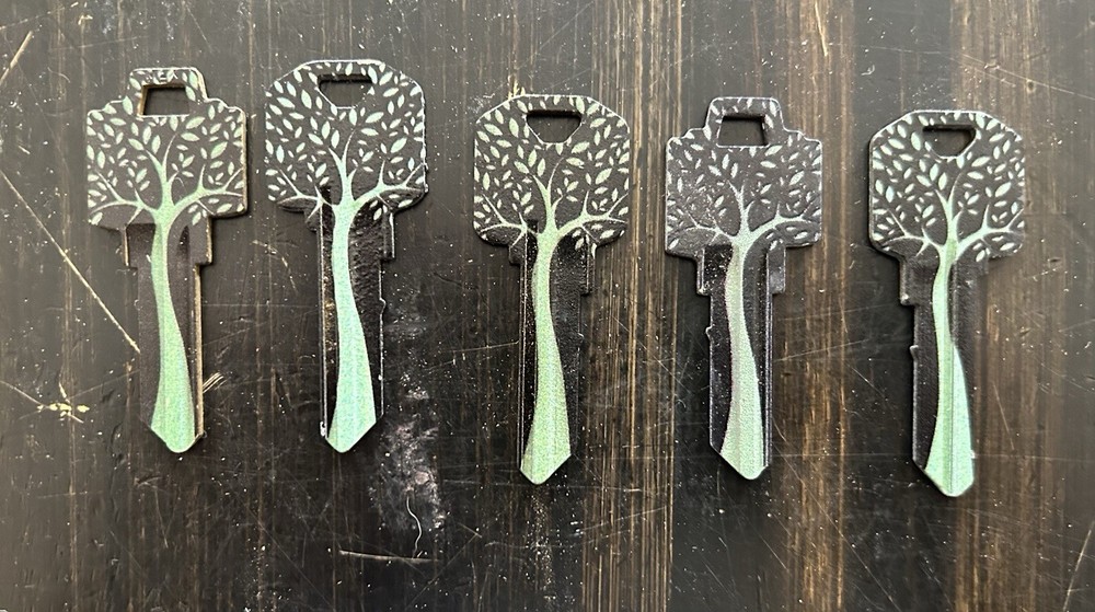 Tree Blank Key Lot Of 5
