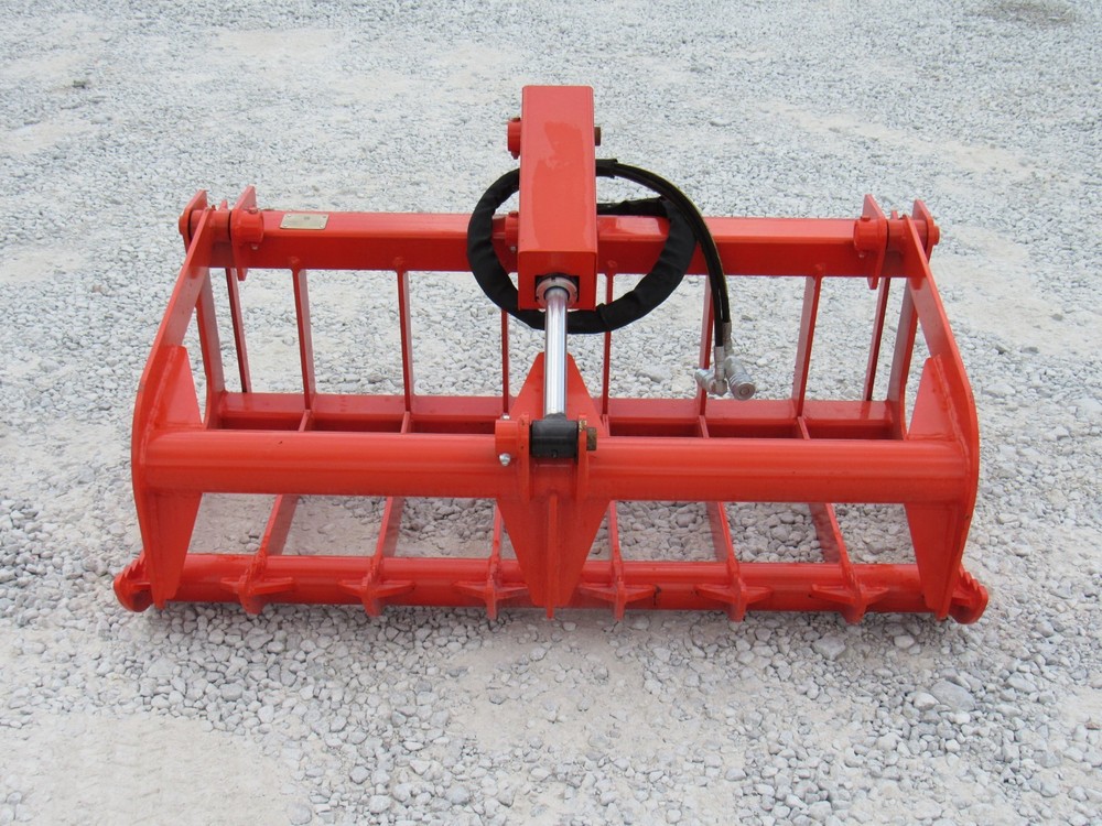 48" Root Grapple and 42" Long Pallet Forks Quick Attach Attachment Combo Package