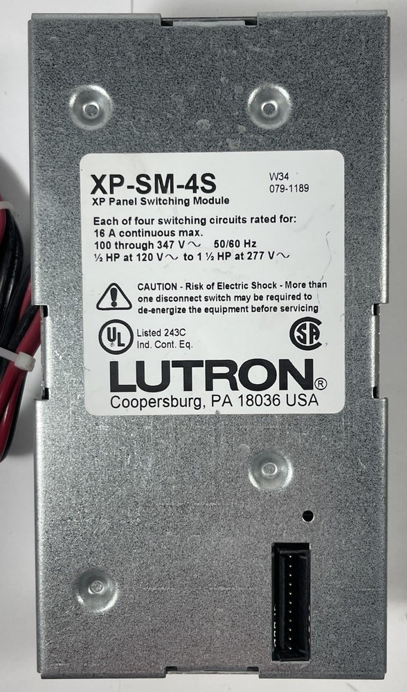 Lutron XP-SM-4S Panel Switching Module Softswitch