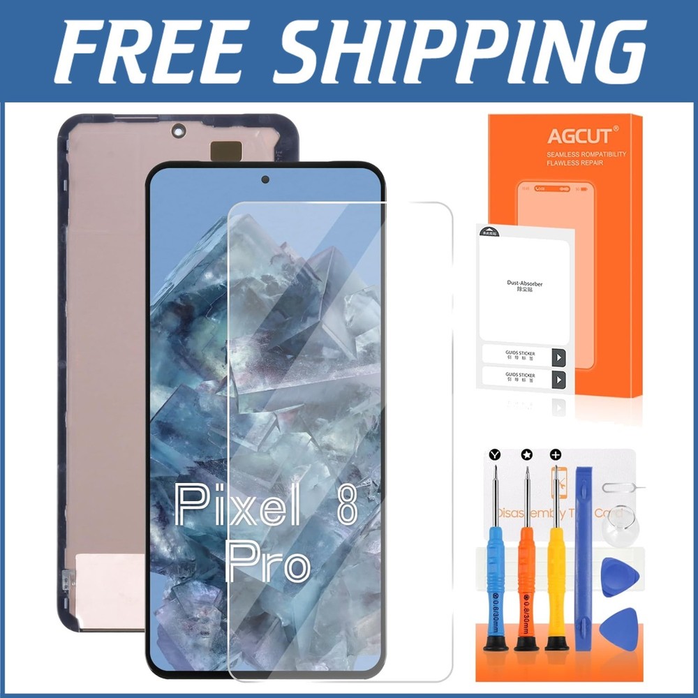 6.7'' OLED Screen Replacement for Google Pixel 8 Pro with Fingerprint Function