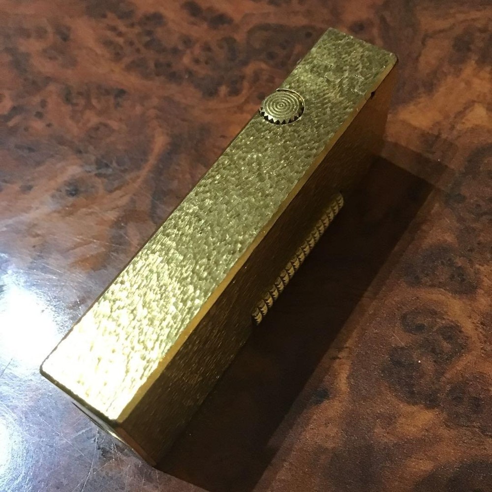 Overhauled Dunhill Rollagas lighter gold without box