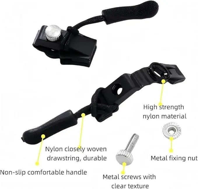 6-Pack(2*Large, 2*Medium, 2*Small) Universal Zipper RepairTool Adjustable zipper