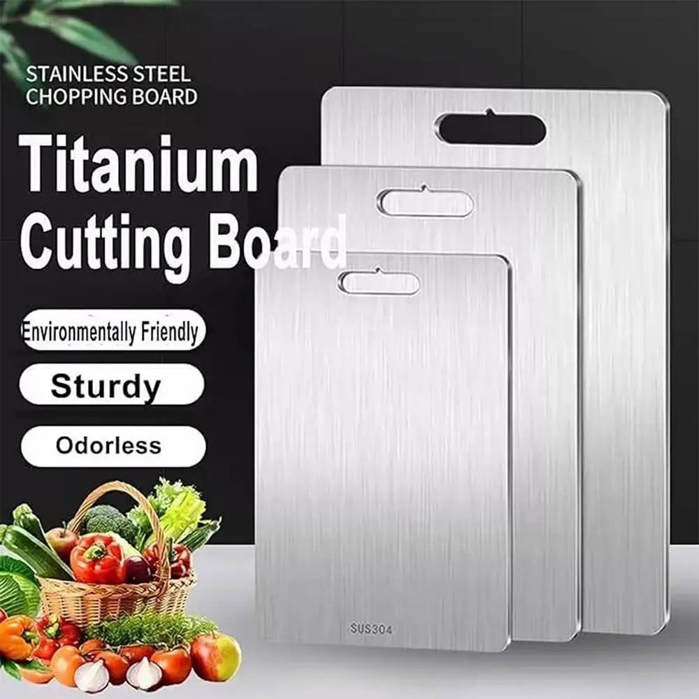 3 Piece Titanium Cutting Board set