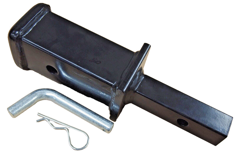 Tow Hitch Adapter Reducer 1-1/4" To 2" Safety Hitch Pin Solid Steel THA-1142