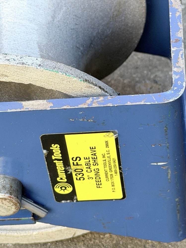 CURRENT TOOLS 530FS 3" CABLE FEEDING SHEAVE #2
