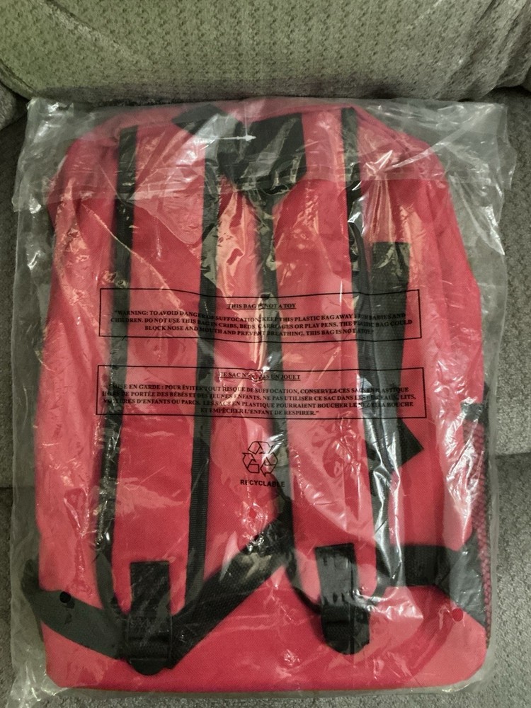 New Go Sac Backpack, School Bag, Travel - Red