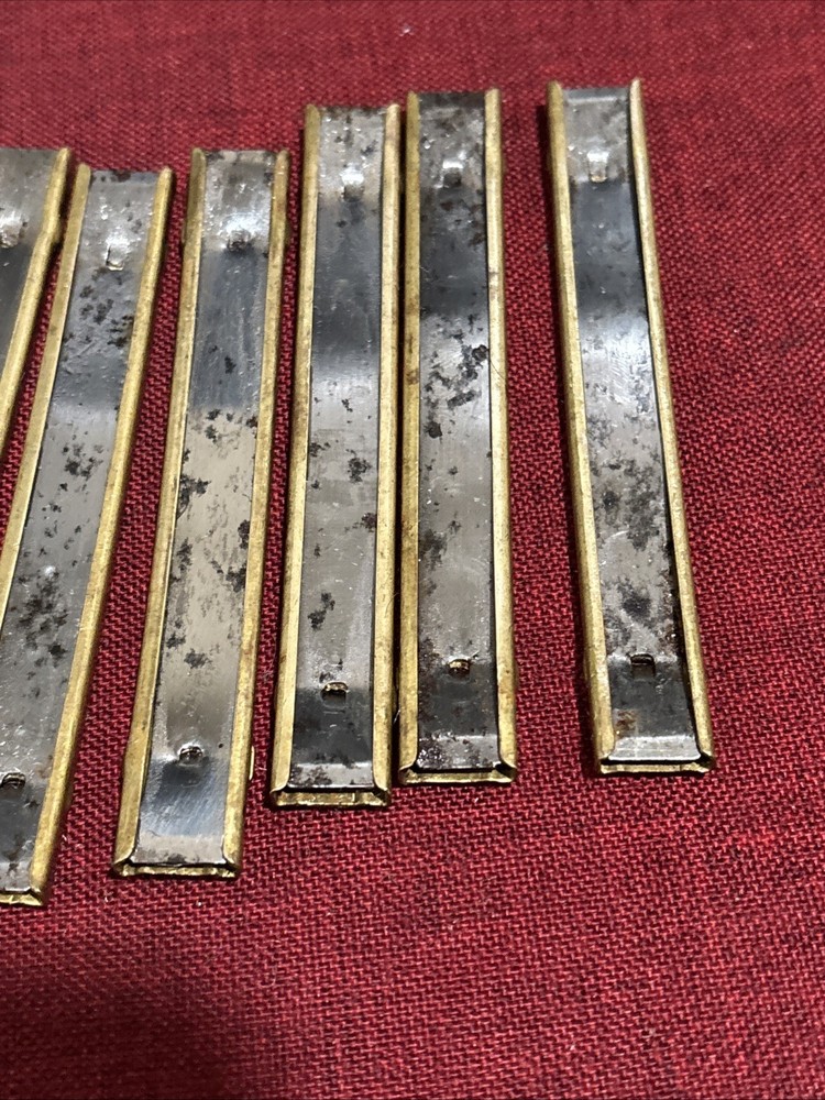 10 Mauser Original Broomhandle Brass Stripper Clips - 7.63mm & 9mm - 10 Rd.