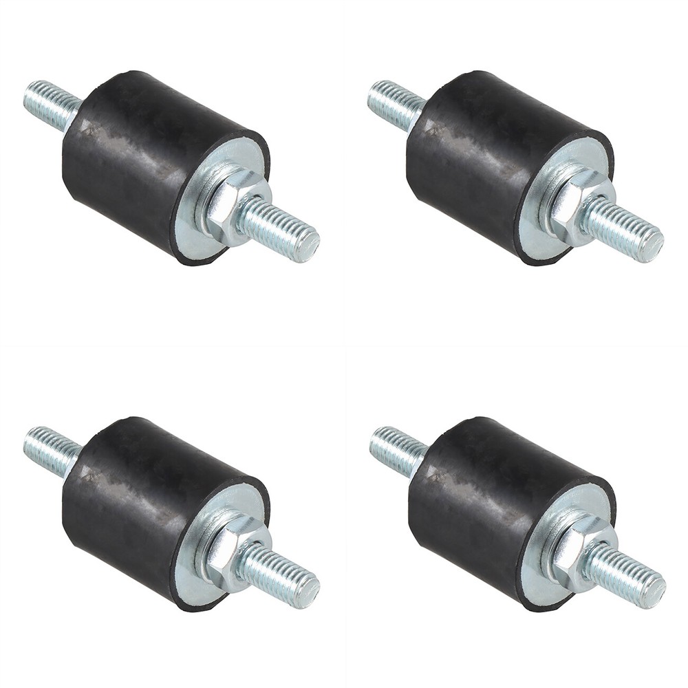 4pcs Anti-Vibration Rubber Isolator Mounts with Studs Shock Absorber, M8-1.25