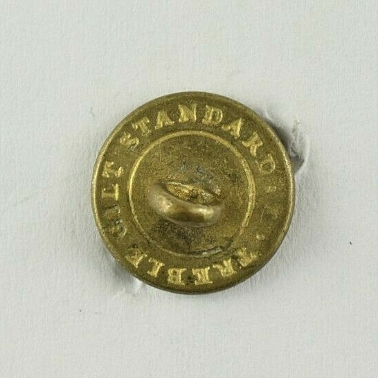 1820-30s Golden Age 1-Piece Mesh Radial Waves Design Button E3DT