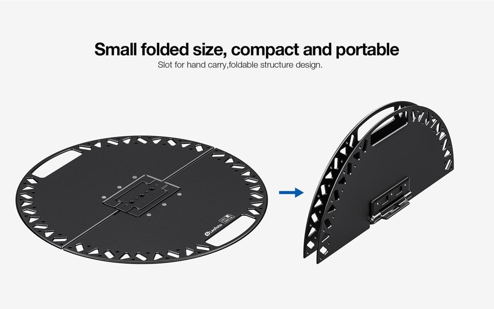 Leofoto LCH-4 Multi-Functional Folding Tray | Arca, 1/4", 3/8"