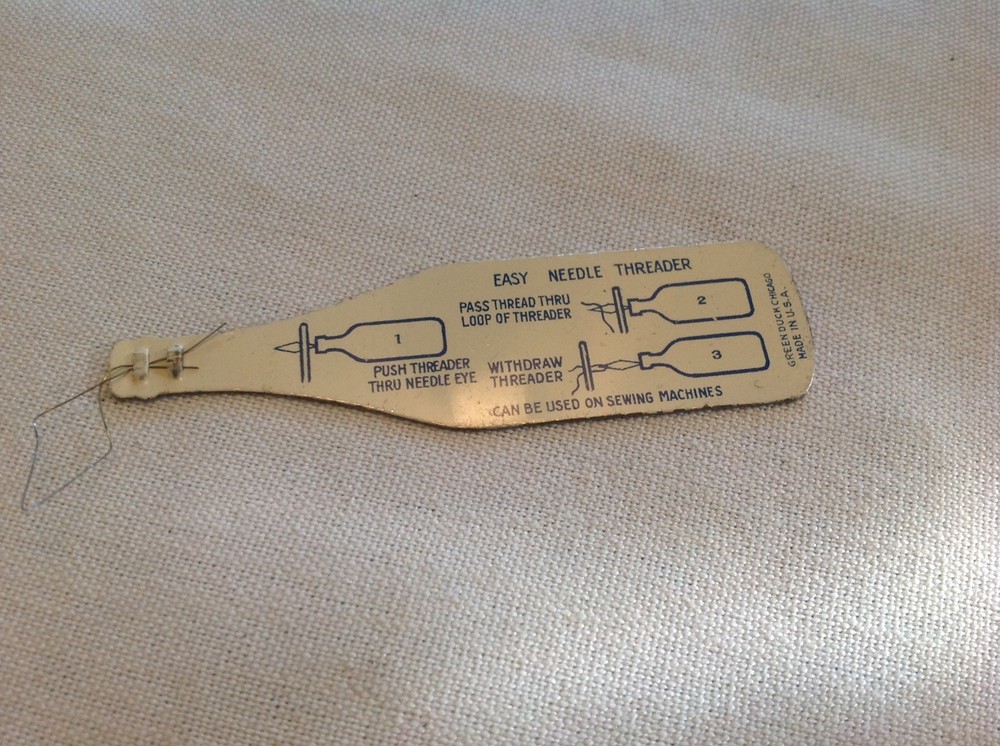 Gardiner's Solutions 101 Tin Die Cut Bottle Vintage Needle Threader