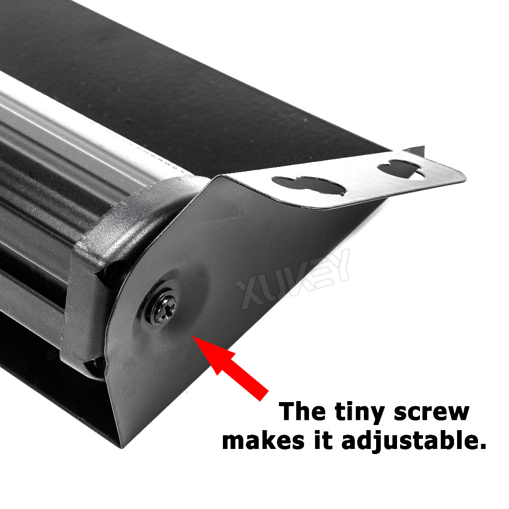 White Amber 8LED Windshield Strobe Light Bar Interior Flash Emergency Warning