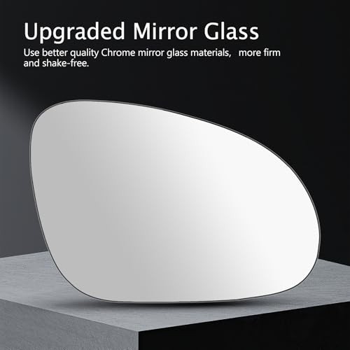 Passenger Side Mirror Glass Replacement Compatible with Right (Passenger Side)
