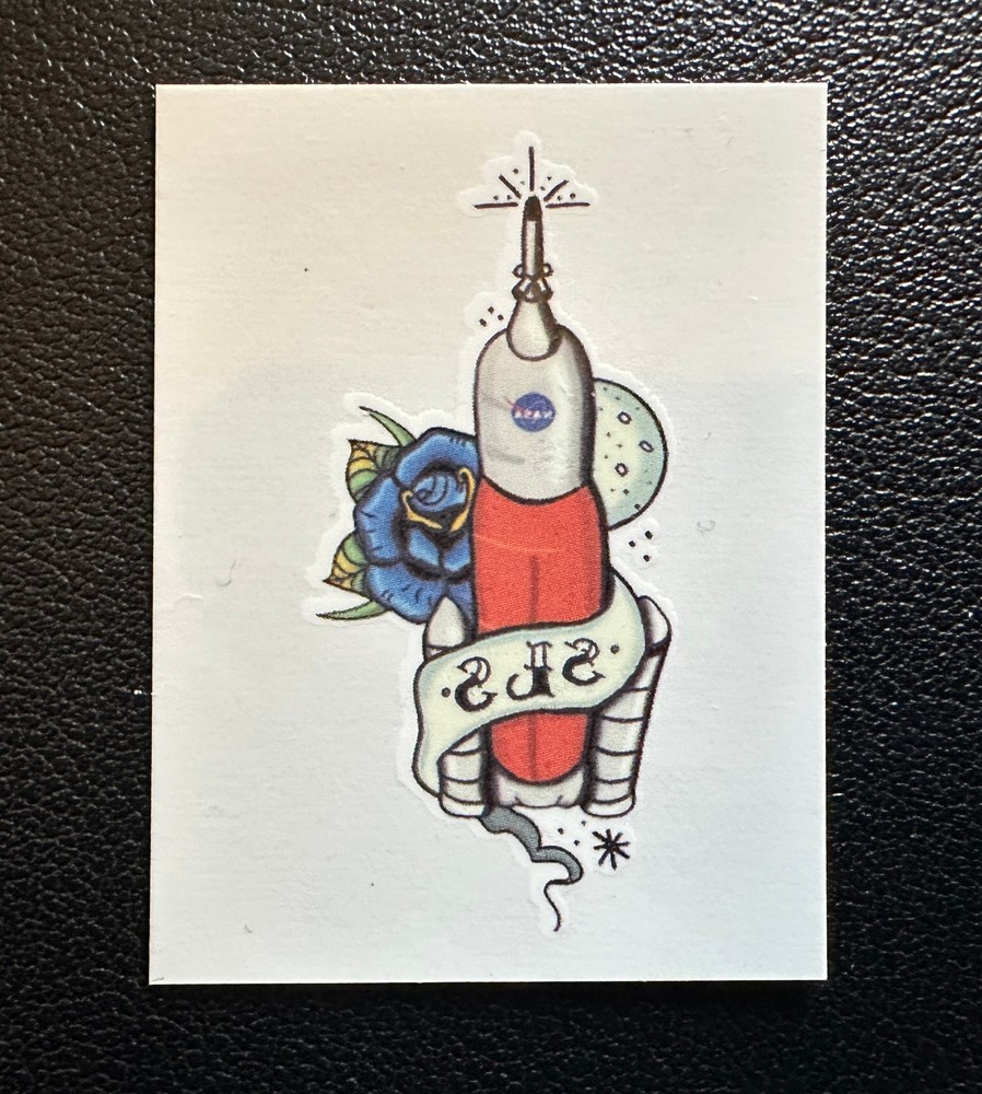 NASA's Artemis Space Flight Mission Temporary Tattoo