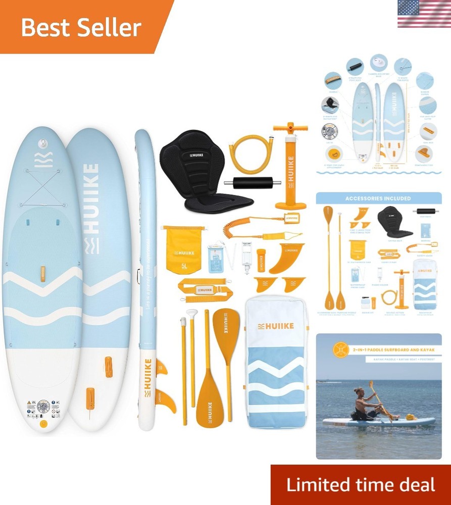 Complete Inflatable Paddle Board Package: 10' x 33