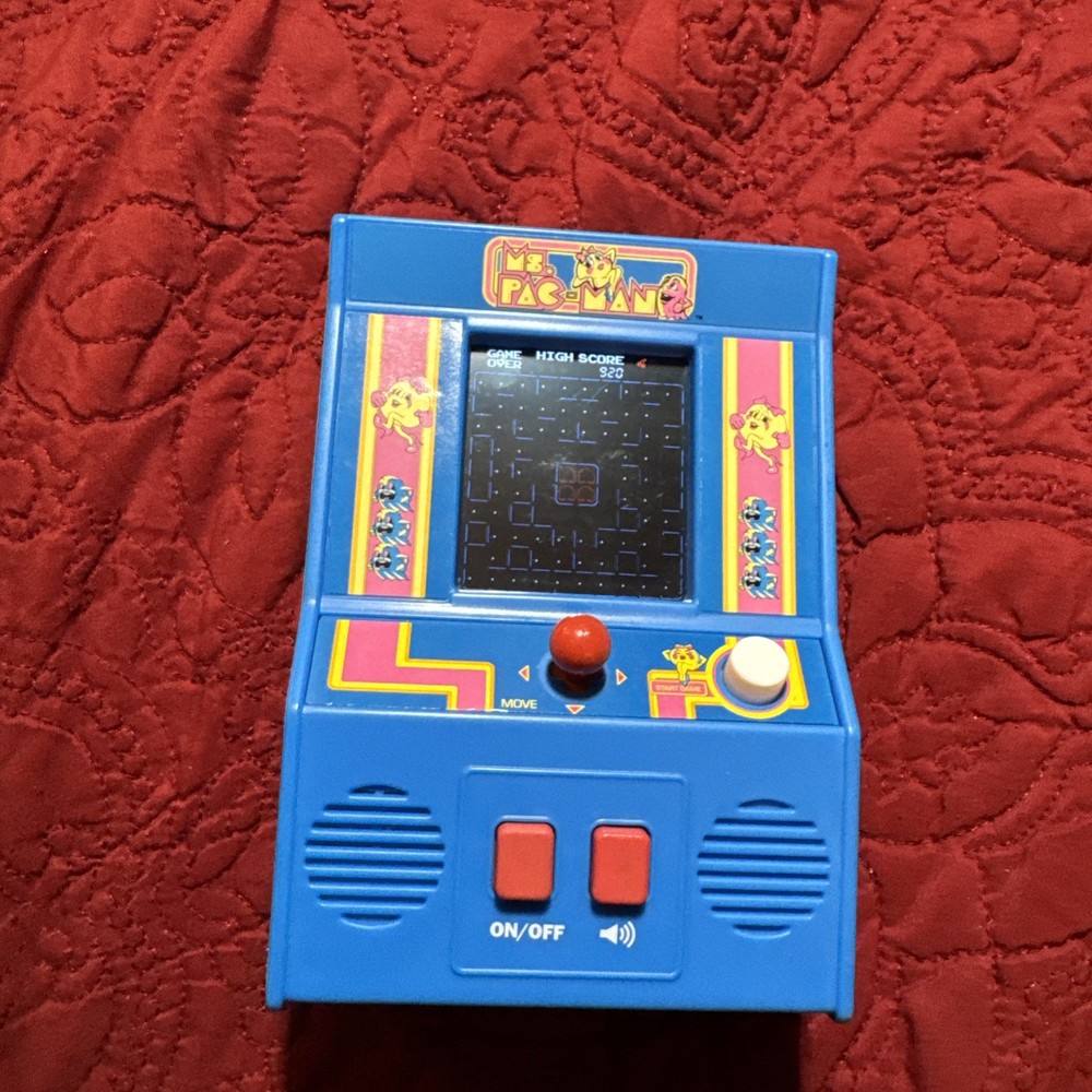Ms. Pac-Man Retro Mini Arcade Game 6" Console Works!